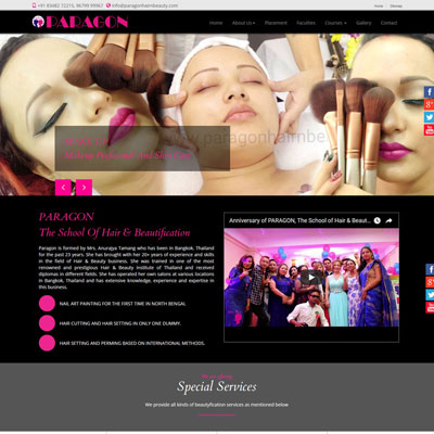 Paragon Hair Beauty website